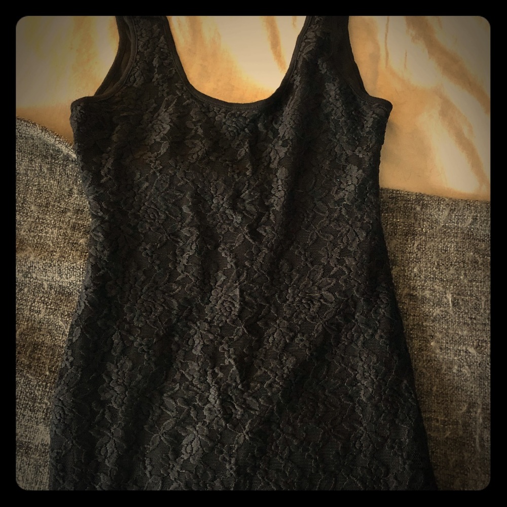 Black Lace Dress-S/M